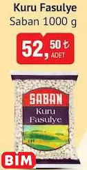 SABAN KURU FASULYE 1000 G